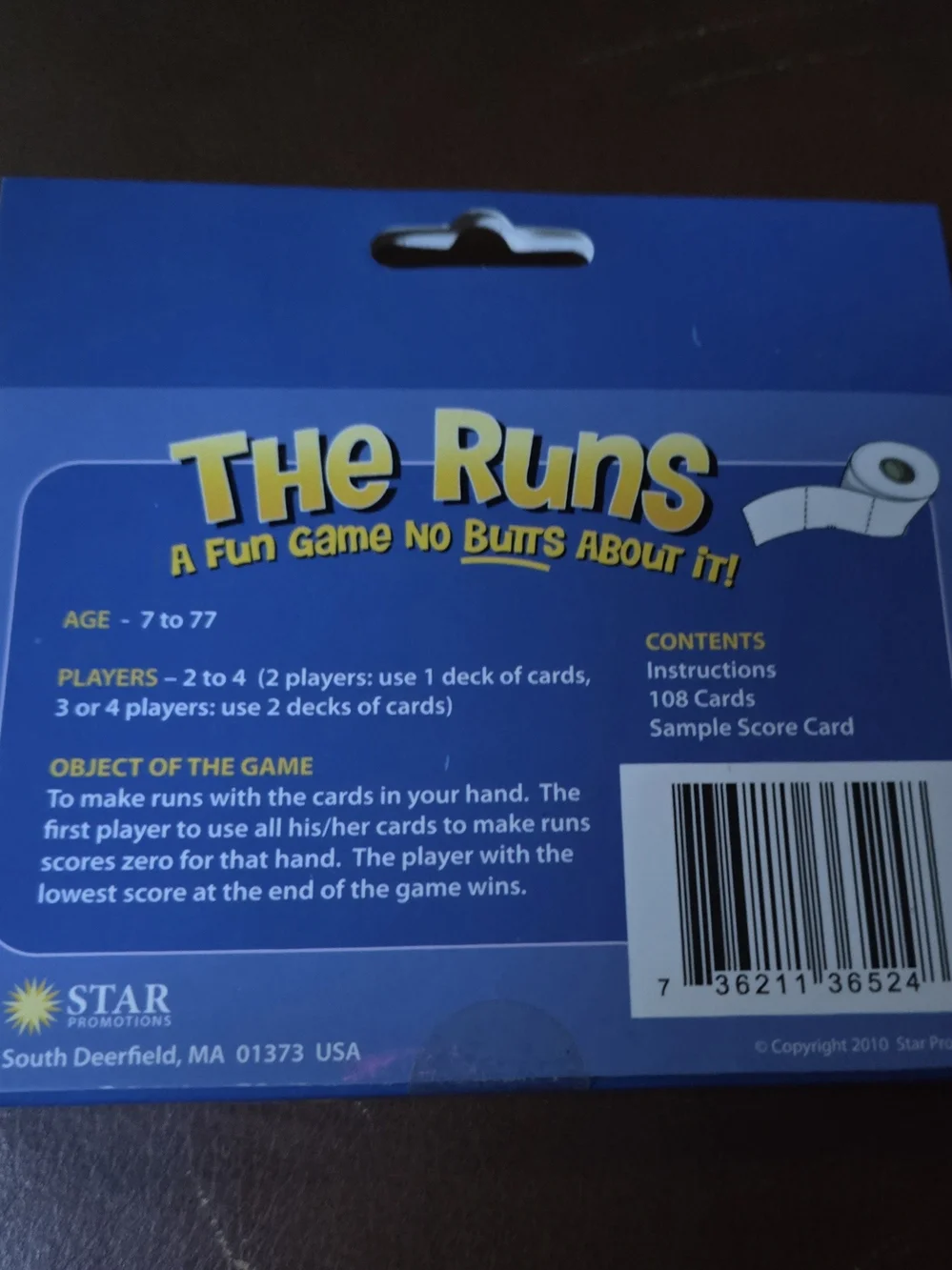 10 Card Games - Blue Party Card Game by